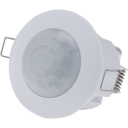 LED PIR Motion Sensor White - Détecteur de mouvement 360° - Plastique+Aluminium - Blanc - 76x58mm