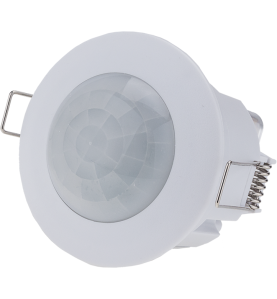 LED PIR Motion Sensor White - Détecteur de mouvement 360° - Plastique+Aluminium - Blanc - 76x58mm