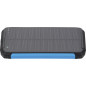 Power Bank 10000mAh 3.7V Solaire:1.2W Noir+LED Bleue:2W - 159mm x 78mm x 19.5mm - IP20 - CE & ROHS