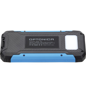 Power Bank 10000mAh 3.7V Solaire:1.2W Noir+LED Bleue:2W - 159mm x 78mm x 19.5mm - IP20 - CE & ROHS