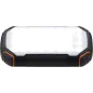 Power Bank 20000mAh 3.7V Solaire:1.2W Noir + LED Orange:4W - Batterie de 20000mAh - Noir/Orange - IP20 - 167x86x33.5mm