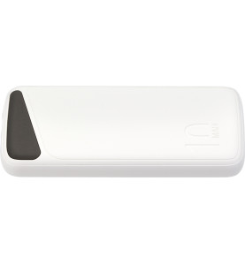 POWER BANK 10000mAh 3.7V MICRO/TYPE-C MAX-SORTIE:DC22.5W - Batterie externe 10000mAh - 140x69x15.5mm - Blanc