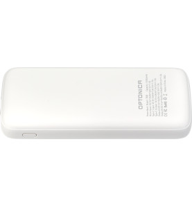 POWER BANK 10000mAh 3.7V MICRO/TYPE-C MAX-SORTIE:DC22.5W - Batterie externe 10000mAh - 140x69x15.5mm - Blanc