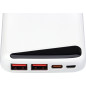 POWER BANK 10000mAh 3.7V MICRO/TYPE-C MAX-SORTIE:DC22.5W - Batterie externe 10000mAh - 140x69x15.5mm - Blanc