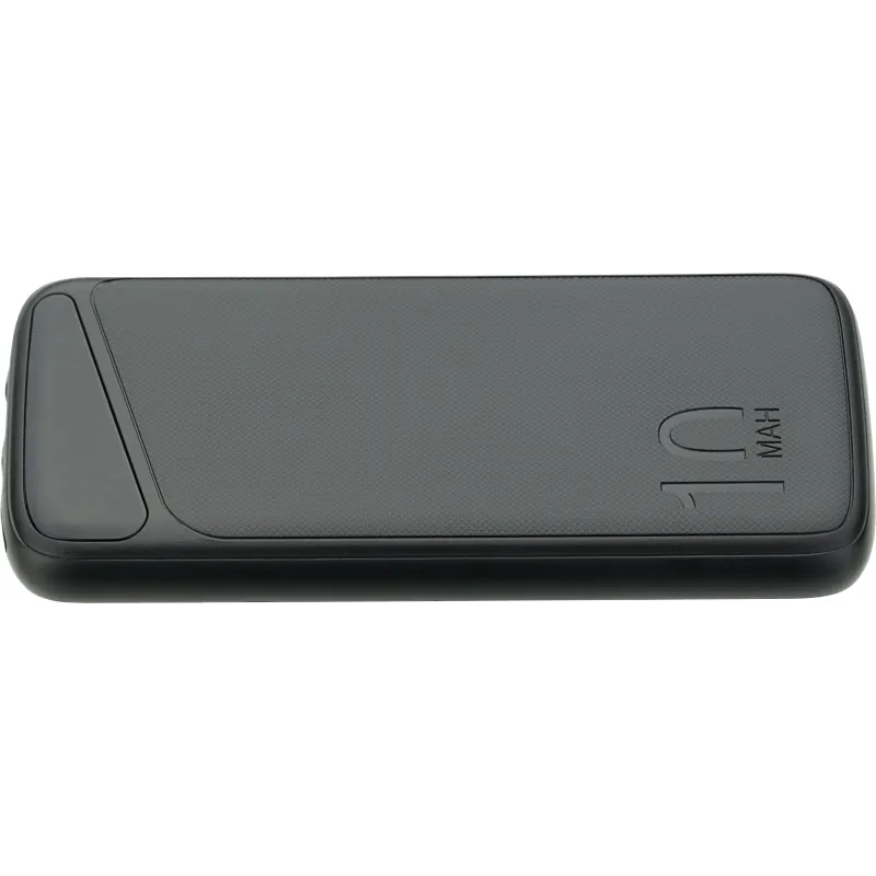 POWER BANK 10000mAh 3.7V NOIR MICRO/TYPE-C MAX-SORTIE:DC22.5W - Batterie Portable Puissante Noire 10000mAh - 140x69x15.5mm