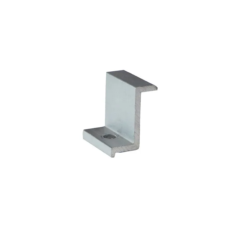 Pince d'extrémité de corps pour solaire 30 mm - Aluminium argent