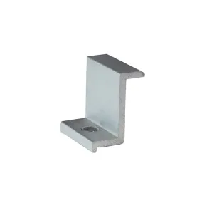 Pince d'extrémité de corps pour solaire 30 mm - Aluminium argent