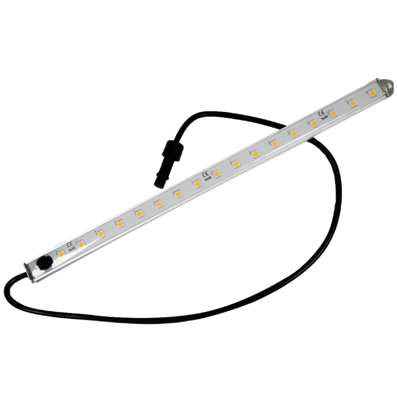 Réglette LED 4W 40cm DC12V IP67 étanche - Blanc Chaud