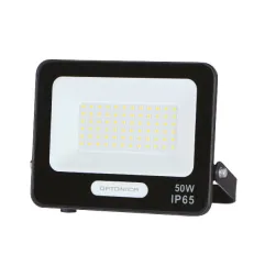 Projecteur LED SMD 50W 4500lm Blanc du Jour IP65 Corps Noir 188x170x32mm - 120° Angle d'éclairage