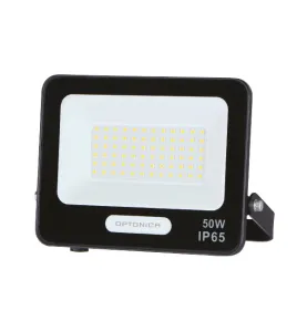 Projecteur LED SMD 50W 4500lm Blanc du Jour IP65 Corps Noir 188x170x32mm - 120° Angle d'éclairage