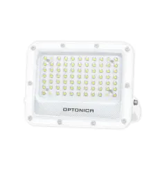 Projecteur LED SMD Corps Blanc IP65 50W 5000lm - Blanc du Jour 6000K 202x167x31mm