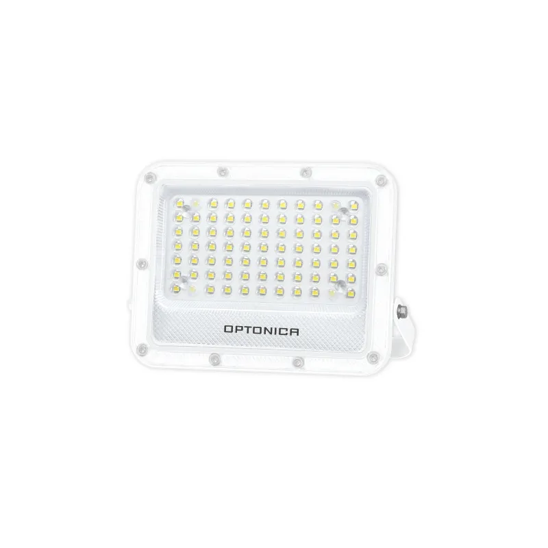 Projecteur LED SMD Corps Blanc IP65 50W 5000lm - Blanc du Jour 6000K 202x167x31mm