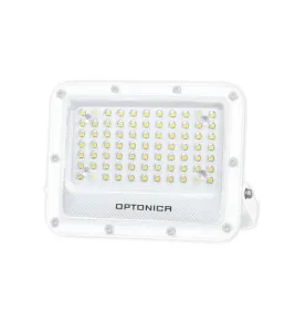 Projecteur LED SMD Corps Blanc IP65 50W 5000lm - Blanc du Jour 6000K 202x167x31mm