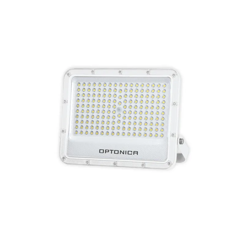 Projecteur LED SMD Corps Blanc IP65 - 100W - 10000lm - Blanc du Jour 6000K - 260 x 225 x 34mm