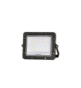 Projecteur LED SMD Corps Noir IP65 - Puissance 10W - Angle 90° - 1000lm - 4000K Blanc Naturel - 122x89x19,5mm