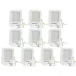 Lot de 10 Projecteurs LED 50W Blanc Étanche IP65 4500lm 250W Blanc du Jour 6000K