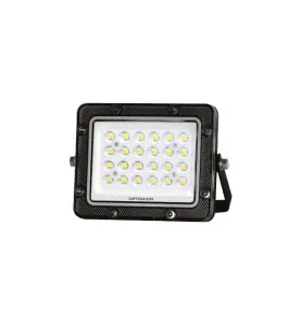 Projecteur LED SMD Corps Noir IP65 - 20W - 2000lm - 6000K Blanc du Jour - 139.6x97.6x23.7mm