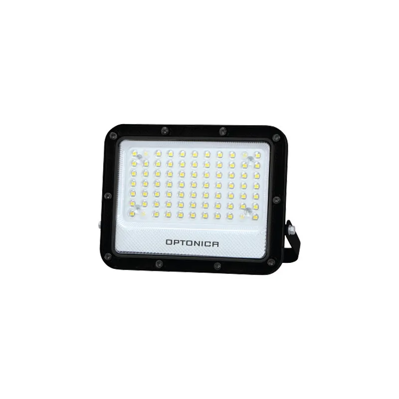 Projecteur LED SMD 50W 5000lm IP65 Corps Noir - Teinte Lumière Blanc Naturel 4000K - Ø167x202x31mm