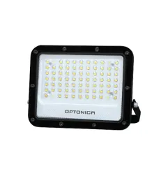 Projecteur LED SMD 50W 5000lm Corps Noir IP65 - Teinte Blanc Chaud 3000K - 202x167x31mm