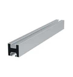 Rail Aluminium Argent R13 2400mm - Profilé Aluminium Anodisé Argent Longueur 2400mm