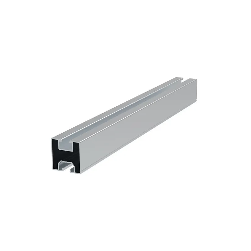 Rail Aluminium Argent R13 2400mm - Profilé Aluminium Anodisé Argent Longueur 2400mm