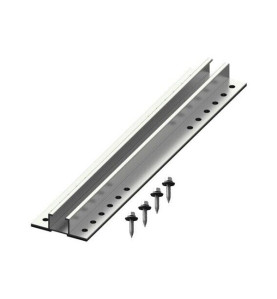 Rail en aluminium argenté 70x22x380mm - Couleur argent - Matériaux aluminium