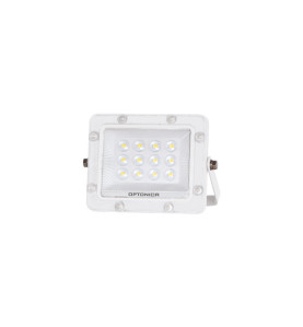 Projecteur LED SMD 10W 1000lm Blanc Naturel 4000K IP65 122x89x19.5mm - Corps Blanc