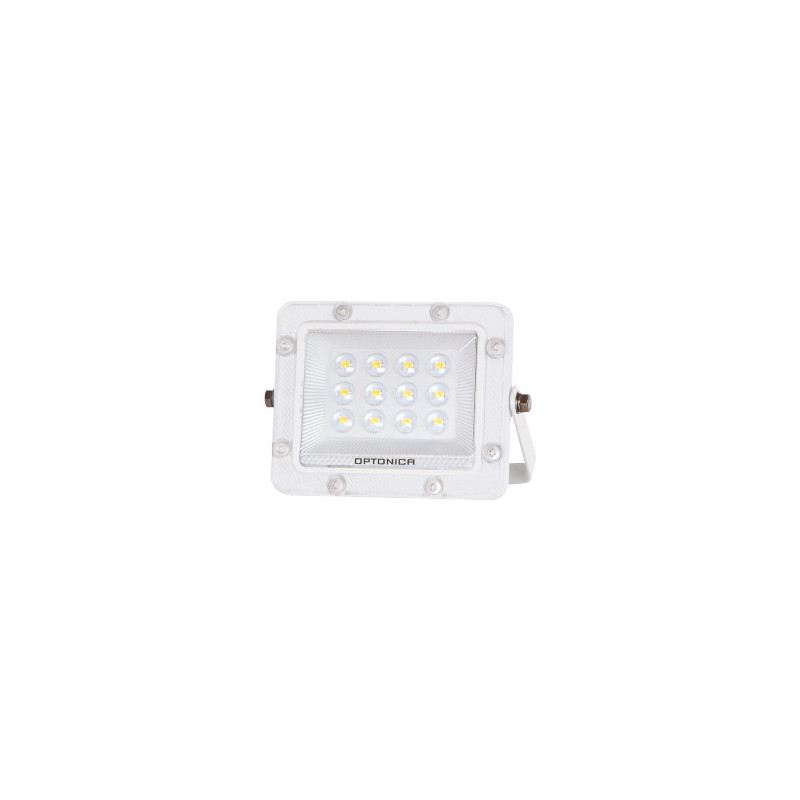 Projecteur LED SMD Corps Blanc IP65 10W 1000lm Blanc Chaud 3000K - 122x89x19.5mm