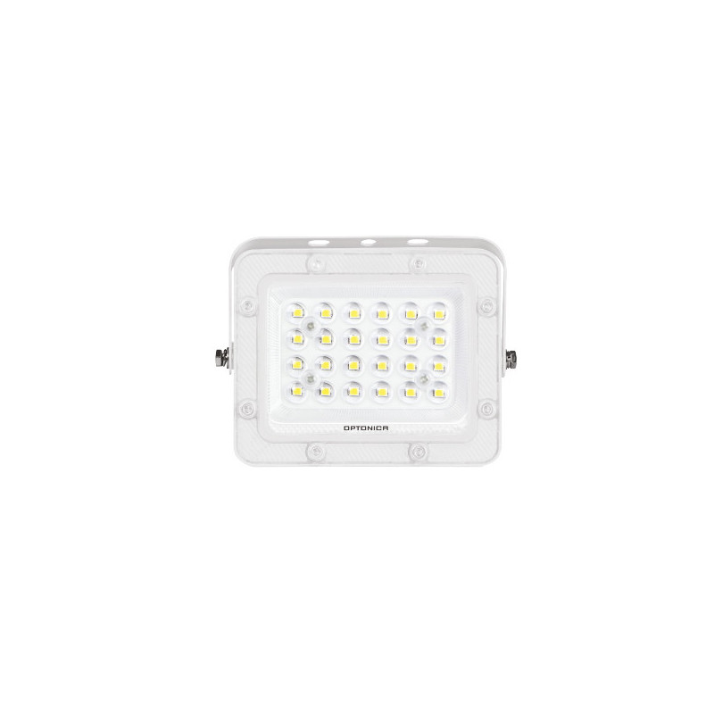 Projecteur LED SMD Corps Blanc IP65 20W - 2000lm 6000K Blanc du Jour - 139,6x97,6x23,7mm