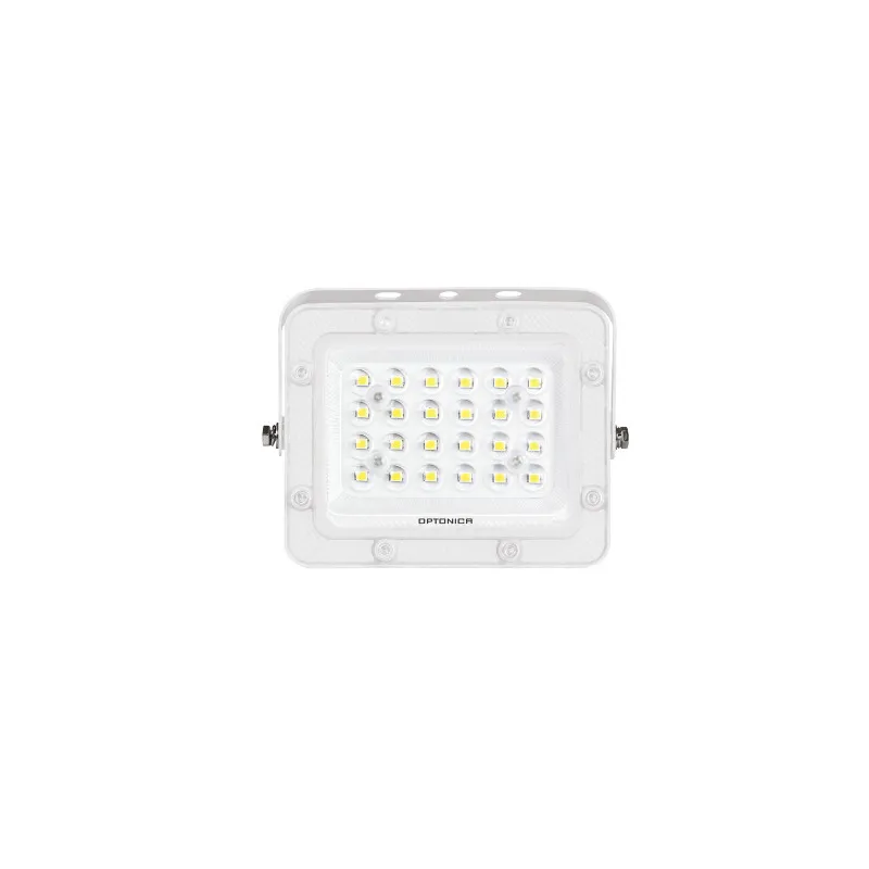 Projecteur LED SMD Corps Blanc IP65 20W - 2000lm 6000K Blanc du Jour - 139,6x97,6x23,7mm