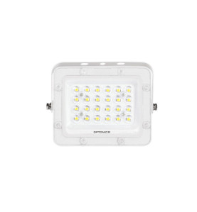 Projecteur LED SMD Corps Blanc IP65 20W - 2000lm 6000K Blanc du Jour - 139,6x97,6x23,7mm