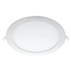 Plafonnier LED Encastrable Extra-Plat Rond 18W 160° IP40 Ø220mm Argent - Blanc du Jour 6000K