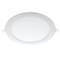 Plafonnier LED Encastrable Extra-Plat Rond 18W 1620lm 160° IP40 Ø220mm Argent - Blanc du Jour 6000K