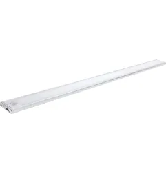 Lampe d'armoire à LED Slim Fit Corps blanc Capteur PIR - 3,5W - 230lm - Blanc Chaud 3000K - 600x40x10mm