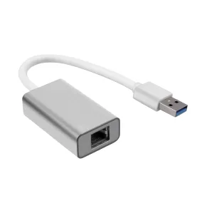 Adaptateur LAN vers USB-A - Aluminium Argent - Certifié CE & ROHS