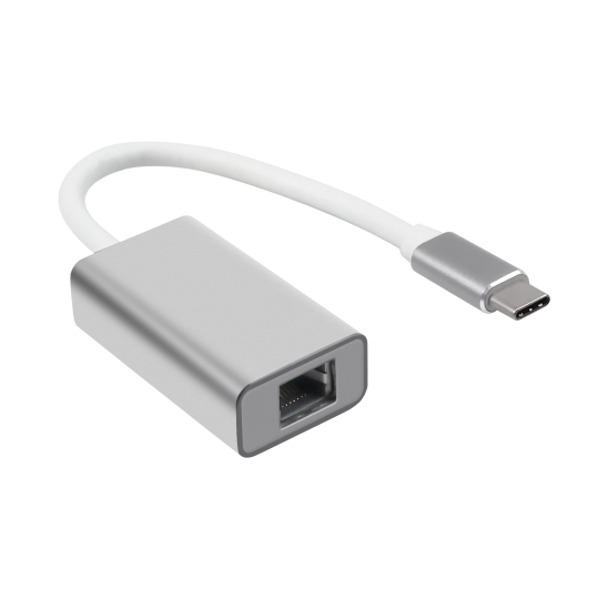 LAN to USB-C Adapter - Adaptateur Aluminium Argent CE & ROHS