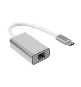 LAN to USB-C Adapter - Adaptateur Aluminium Argent CE & ROHS