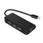 USB 3.0 Type-C to 4 Ports USB 3.0 HUB - Noir - ABS - CE & ROHS