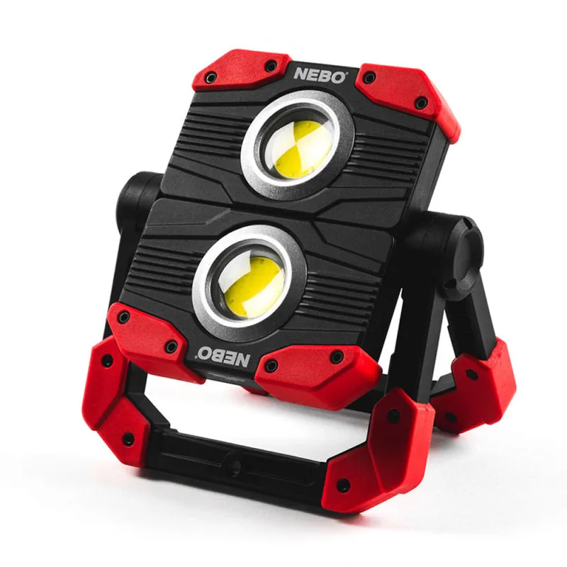 Omni 2K - Lampe de Travail Rechargeable - 2000 Lumens - Éclairage COB - Fonction Danger Rouge