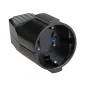 Prise de Courant Murale Noire AIR BASE T/TL 16A 250V IP20 - Solera 5019N - IP20