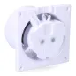 Extracteur D'air Avec Couvercle Blanc 11W 120x120mm AC 220-240V - Couleur Blanc EDM