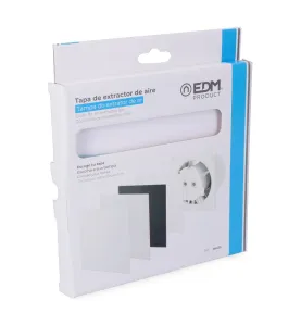 Couvercle pour extracteur 08413 couleur blanc Ø10cm EDM - Plastique - Dimension 120 x 120 mm