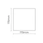 Couvercle pour extracteur 08413 couleur blanc Ø10cm EDM - Plastique - Dimension 120 x 120 mm