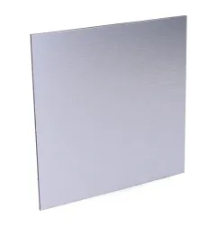 Couvercle pour extracteur 08413 - Aluminium brossé - Dimension 120 x 120 mm