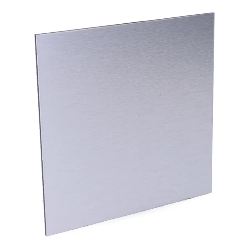 Couvercle pour extracteur 08413 - Aluminium brossé - Dimension 120 x 120 mm