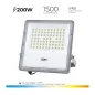 Projecteur LED Solaire 200W 1500lm IP65 - Blanc du Jour 6500K