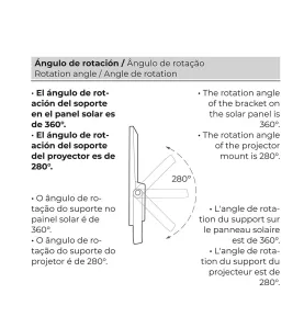 Projecteur LED Solaire 200W 1500lm IP65 - Blanc du Jour 6500K