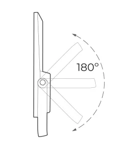 Projecteur Solaire Focus avec Détecteur 300W 1800 lm IP65 - Blanc du Jour 6500K