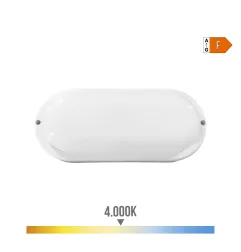 Applique murale ovale LED 18W IP44 1820lm - Blanc Naturel 4000K