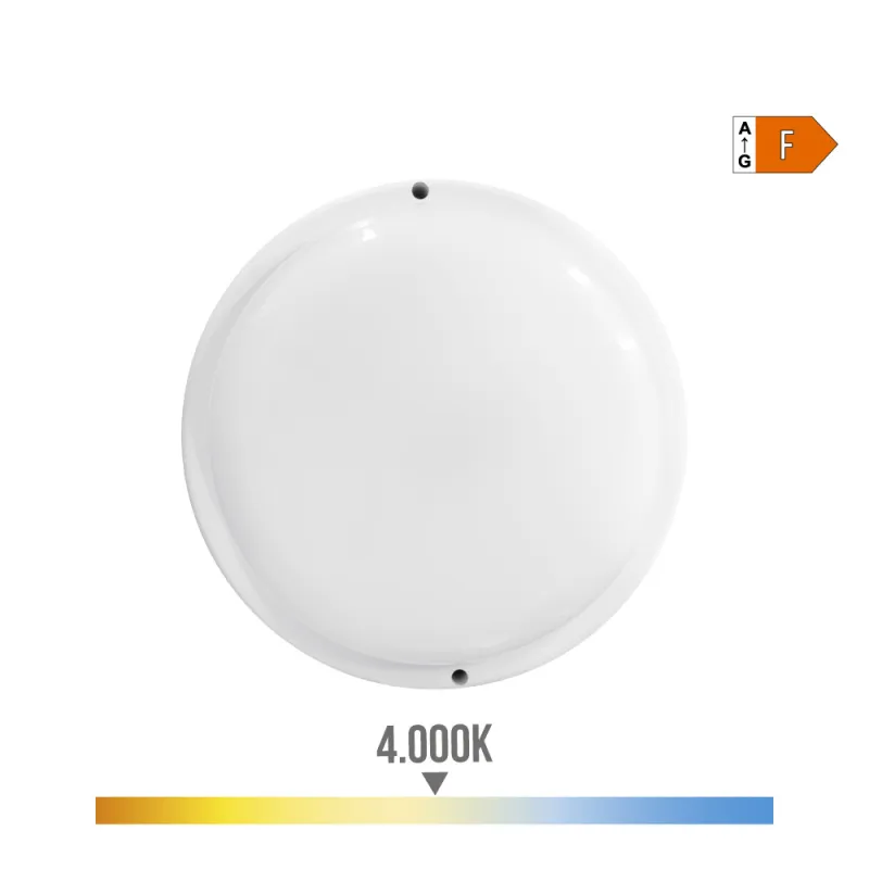 Applique Murale Ronde LED 18W Ø20 1820lm IP44 - Blanc Neutre 4000K